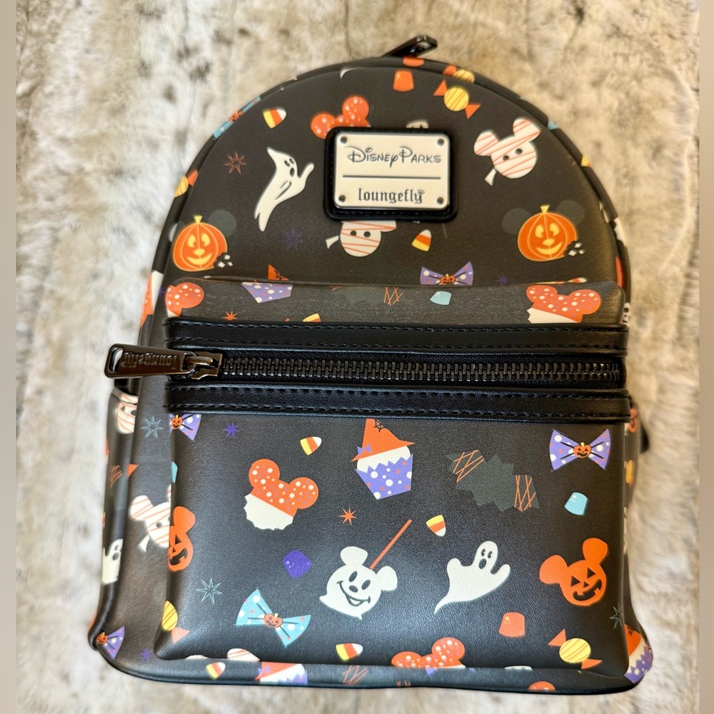 NWT *Discontinued* Loungefly Disney Parks Authentic Halloween-Themed Backpack